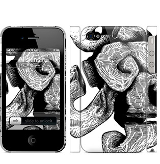 UNCOMBED, Чехол матовый для iPhone 4,4S